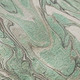 9' X 12' Mint Green And Ivory Abstract Washable Indoor Outdoor Area Rug
