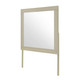 35" Natural Wood Square Frame Mounted Dresser Mirror