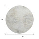 8' Ivory And Beige Abstract Washable Round Rug With UV Protection