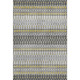 9' X 12' Gray And Gold Tribal Distressed Washable Area Rug With UV Protection