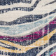 4' X 6' Blue and Gold Abstract Area Rug