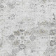 3' X 5' Light Gray And Charcoal Floral Medallion Distressed Washable Area Rug With UV Protection