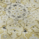 9' X 12' Gold Ivory And Blue Floral Medallion Distressed Washable Area Rug With UV Protection