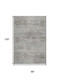 8' X 10' Ash Gray Brown And Ivory Floral Medallion Distressed Washable Area Rug With UV Protection