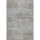 10' X 14' Ash Gray Brown And Ivory Floral Medallion Distressed Washable Area Rug With UV Protection