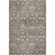 9' X 12' Taupe Ivory And Gold Floral Medallion Distressed Washable Area Rug With UV Protection