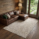 9' X 12' Beige Gray And Ivory Diamond Washable Area Rug With UV Protection