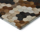 9' X 12' Black Brown And Ivory Geometric Washable Area Rug With UV Protection