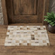 3' X 5' Taupe Ivory And Beige Patchwork Washable Area Rug With UV Protection