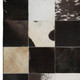 9' X 12' Black Ivory And Beige Patchwork Washable Area Rug With UV Protection