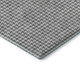 9' X 12' Gray And Ivory Houndstooth Washable Area Rug With UV Protection
