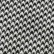 8' X 10' Black And White Houndstooth Washable Area Rug With UV Protection
