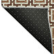9' X 12' Rust And Beige Geometric Washable Area Rug With UV Protection