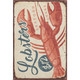 10' X 14' Beige Salmon And Brown Nautical Washable Area Rug With UV Protection