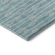 9' X 12' Teal Blue And Ivory Nautical Washable Area Rug With UV Protection