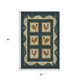 5' X 8' Midnight Gold And Red Animal Print Washable Area Rug With UV Protection