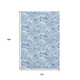 10' X 14' Blue And Ivory Geometric Washable Area Rug With UV Protection