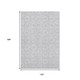 10' X 14' Gray And Ivory Geometric Washable Area Rug With UV Protection
