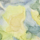 10' X 14' Yellow Blue And Beige Abstract Washable Area Rug With UV Protection