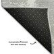 3' X 5' Gray And Ivory Abstract Washable Area Rug With UV Protection