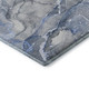 8' X 10' Blue And Ivory Abstract Washable Area Rug With UV Protection