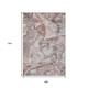 9' X 12' Gray And Ivory Abstract Washable Area Rug With UV Protection
