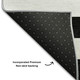 9' X 12' Black And Ivory Striped Washable Area Rug With UV Protection