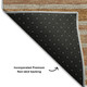 10' X 14' Rust And Beige Striped Washable Area Rug With UV Protection