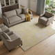 10' X 14' Wheat And Beige Geometric Washable Area Rug With UV Protection