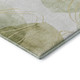 8' X 10' Green Gold And Ivory Abstract Washable Area Rug With UV Protection