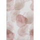 3' X 5' Merlot And Ivory Abstract Washable Area Rug With UV Protection