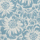 10' X 14' Denim Blue And Ivory Floral Washable Area Rug With UV Protection
