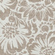3' X 5' Taupe And Ivory Floral Washable Area Rug With UV Protection