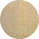 8' Blush And Gold Striped Washable Round Rug With UV Protection