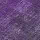 3' X 5' Purple And Ivory Striped Washable Area Rug With UV Protection
