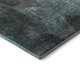 8' Teal And Gray Abstract Washable Round Rug With UV Protection