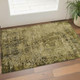 3' X 5' Brown And Ivory Abstract Washable Area Rug With UV Protection