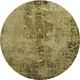 8' Brown And Ivory Abstract Washable Round Rug With UV Protection