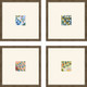 Set Of Four Botanica III Gold Framed Wall Art