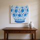 Set Of Two Ming Vase B Gold Framed Wall Art