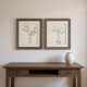Set Of Two Serenity Leaves Brown Framed Wall Art