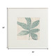 Set Of Two Burlap Ocean Palm II Distressed White Framed Wall Art
