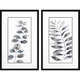 Set Of Two Nature Leaf Black Framed Wall Art