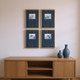 Set Of Four Lilies Silver Framed Wall Art