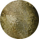8' Brown And Ivory Abstract Washable Round Rug With UV Protection