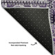 3' X 5' Purple And Ivory Patchwork Distressed Washable Area Rug With UV Protection