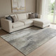 10' X 14' Taupe And Ivory Abstract Washable Area Rug With UV Protection