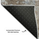 10' X 14' Brown And Ivory Abstract Washable Area Rug With UV Protection