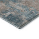 10' X 14' Teal And Ivory Abstract Washable Area Rug With UV Protection
