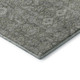 5' X 8' Gray And Ivory Tribal Washable Area Rug With UV Protection